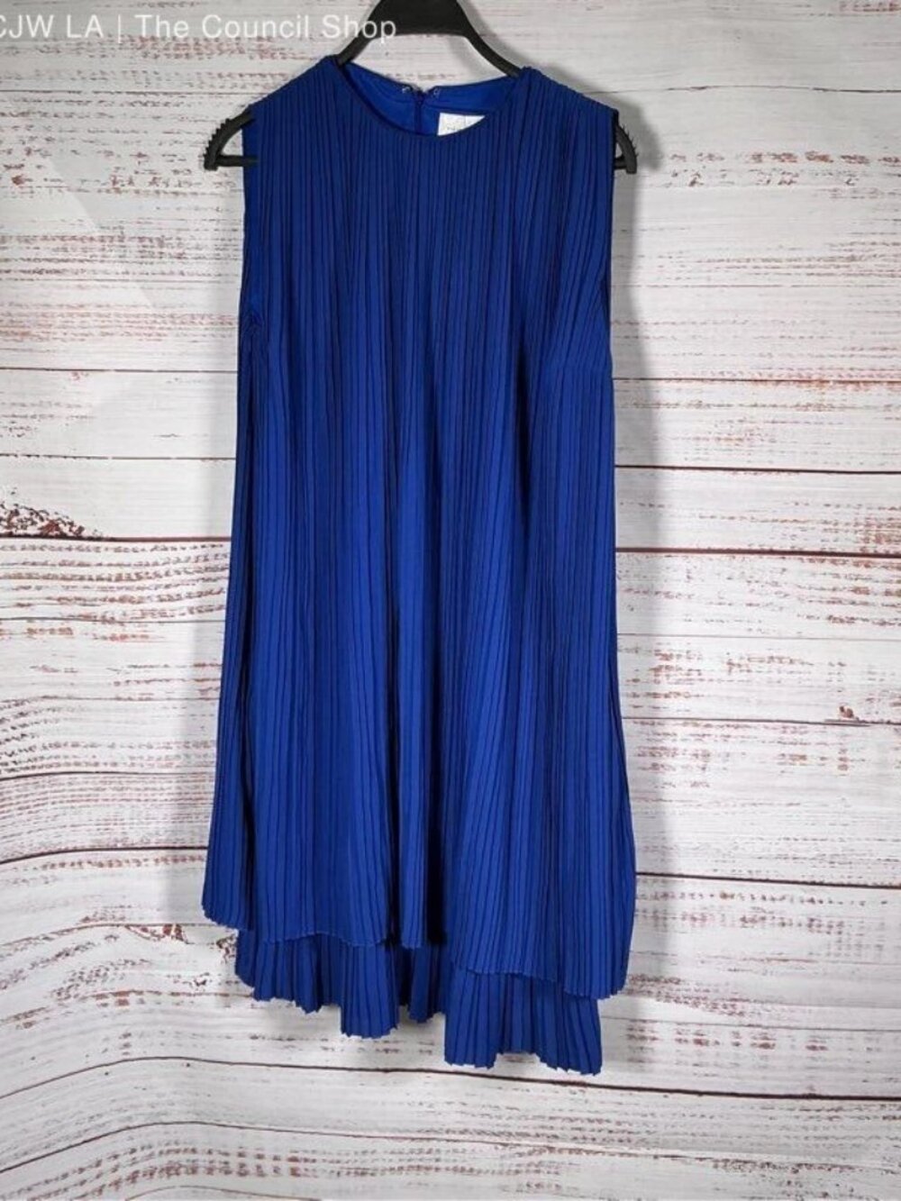 Women's Victoria Beckham Blue Sleeveless Cocktail Dress